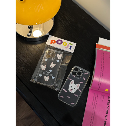 Custom iPhone Clear Case with Pet Portrait