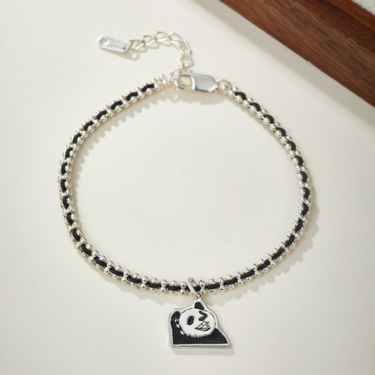 Individuelles Silberarmband mit Haustierportrait-Gravur