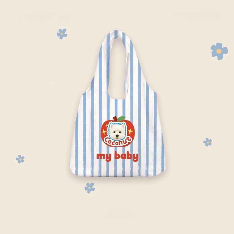 Personalisierte Canva-Tasche mit Haustierporträt